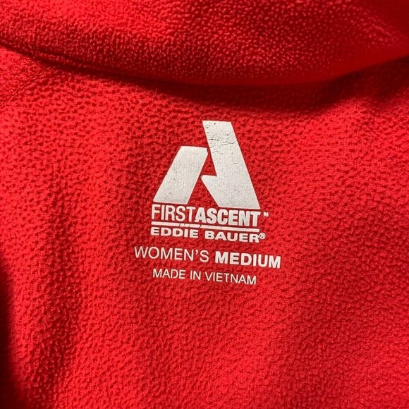 Eddie Bauer First Ascent Red Fleece 1/2 Zip Pullover Active Jacket - Picture 6 of 11